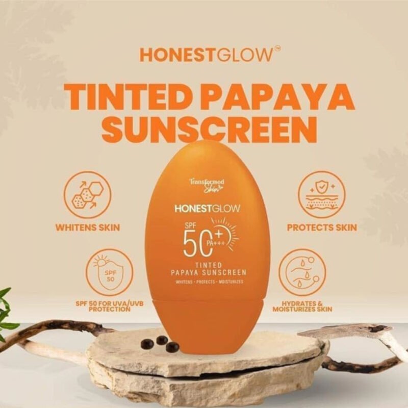 Honest Glow Tinted Papaya Sunscreen