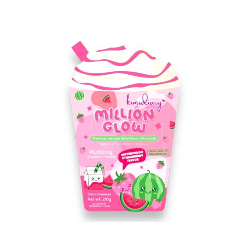 Kimsdiary Million Glow Watermelon Strawberry Japanese Glutathione & Chamomile